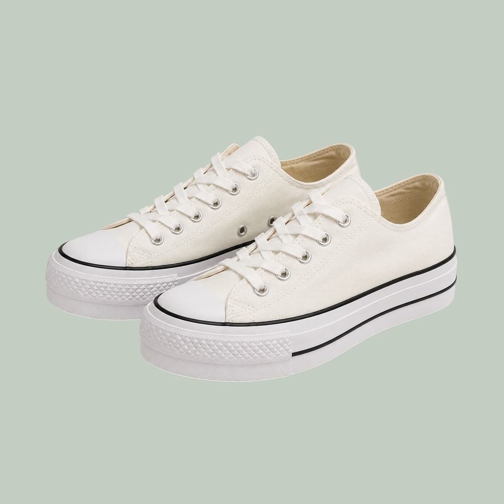 Converse Chuck Taylor All Star Lift White Platform Sneakers Women's Size 10 - Picture 1 of 12